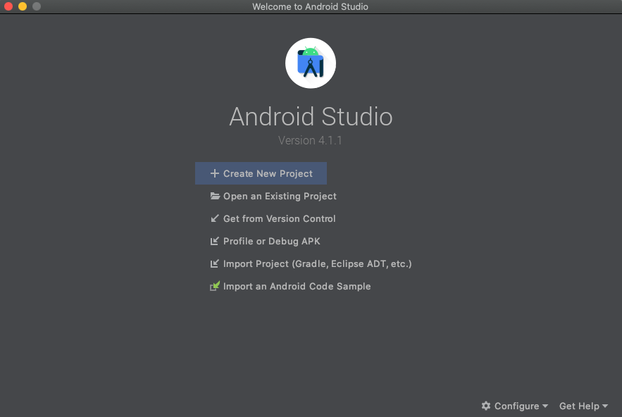 Android Studio Start-up